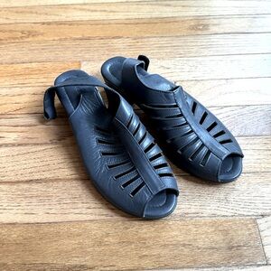 Back sling sandals 8.5 navy